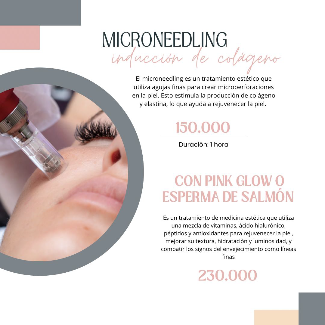 Inducción de colágeno · microneedling