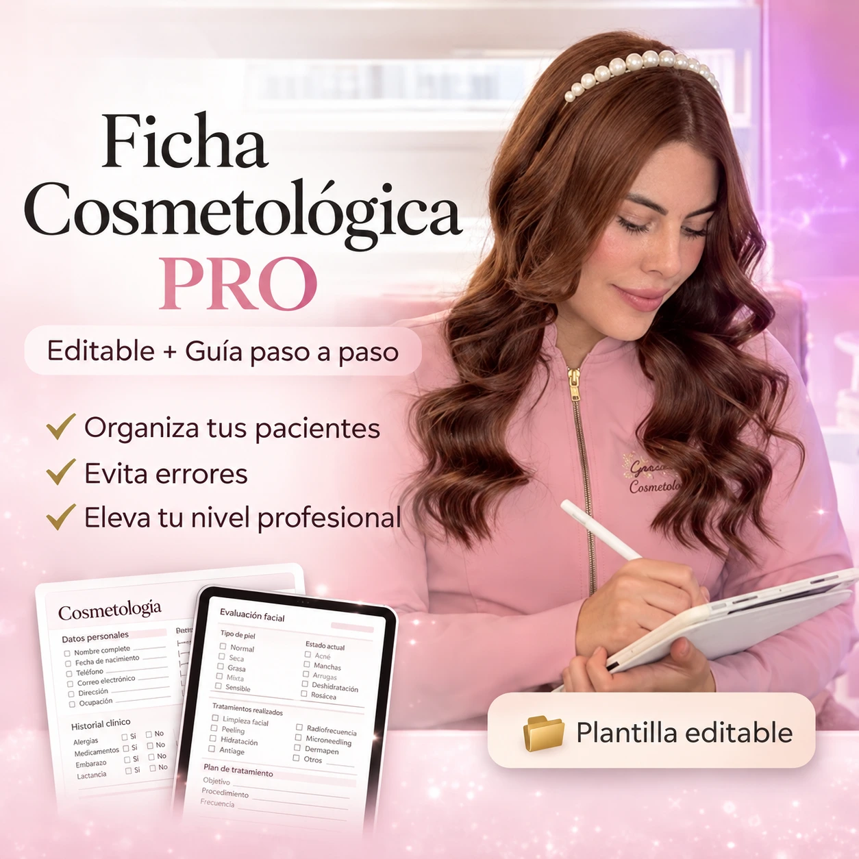 Ficha Clínica Pro para Cosmetólogas